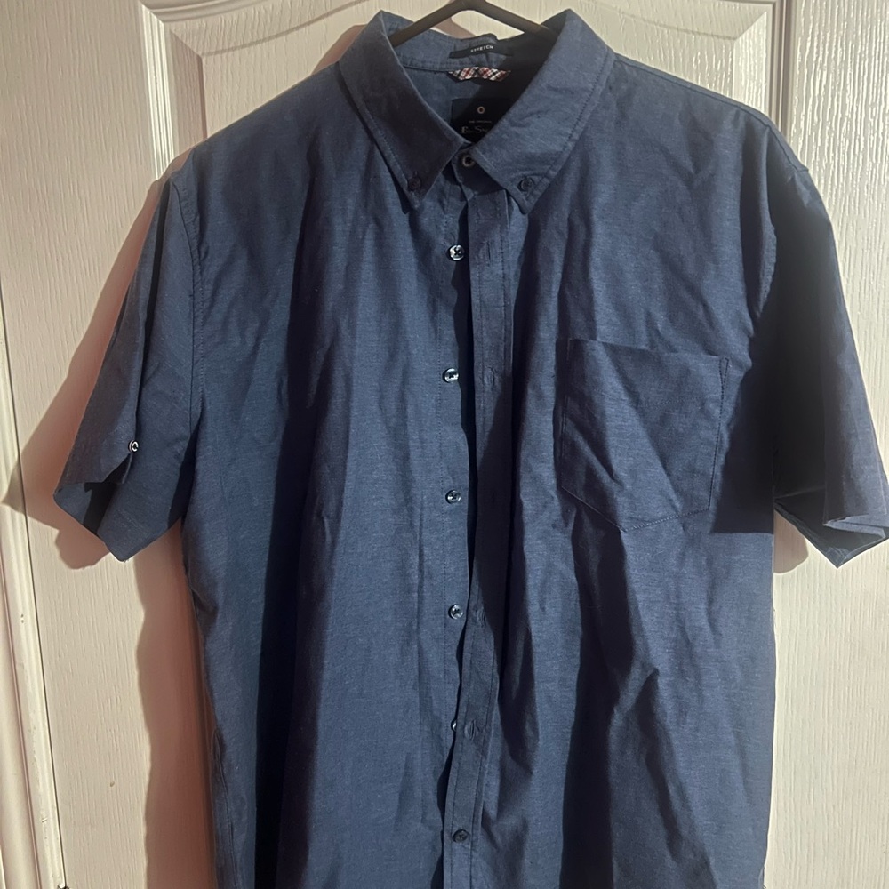 Ben Sherman Dark Blue Casual Button Down Shirt